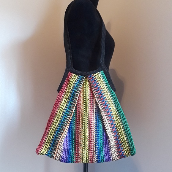 Handbags - Multicolor Knit Hobo Bag